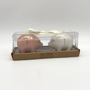 Rae Dunn Pig Salt & Pepper Shaker Set Pink & White Farmhouse Pigs New